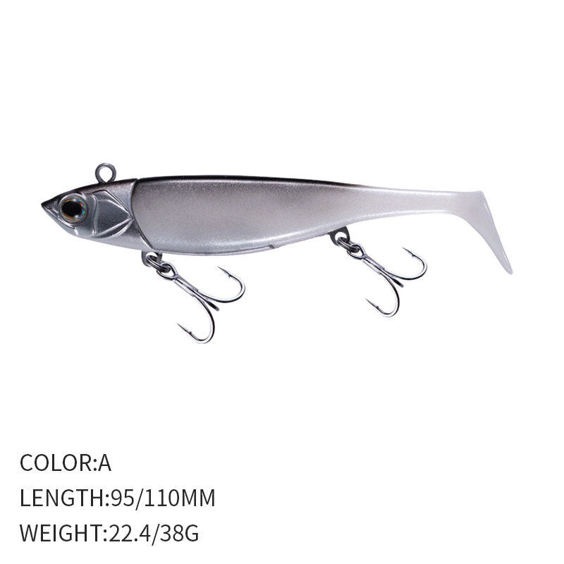 Tail Soft Bait Sea Fishing Lure Fish Type Jig Hook Tossing Fake Fish Weever Topmouth Culter