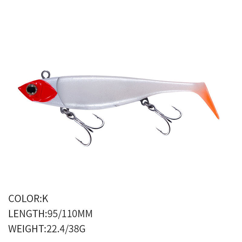 Tail Soft Bait Sea Fishing Lure Fish Type Jig Hook Tossing Fake Fish Weever Topmouth Culter